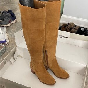 Marc Fisher Camel Suede tall boots 6 1/2